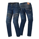 BELA ROSEKIN Denim Jeans Moto Senhora Calcas Azul